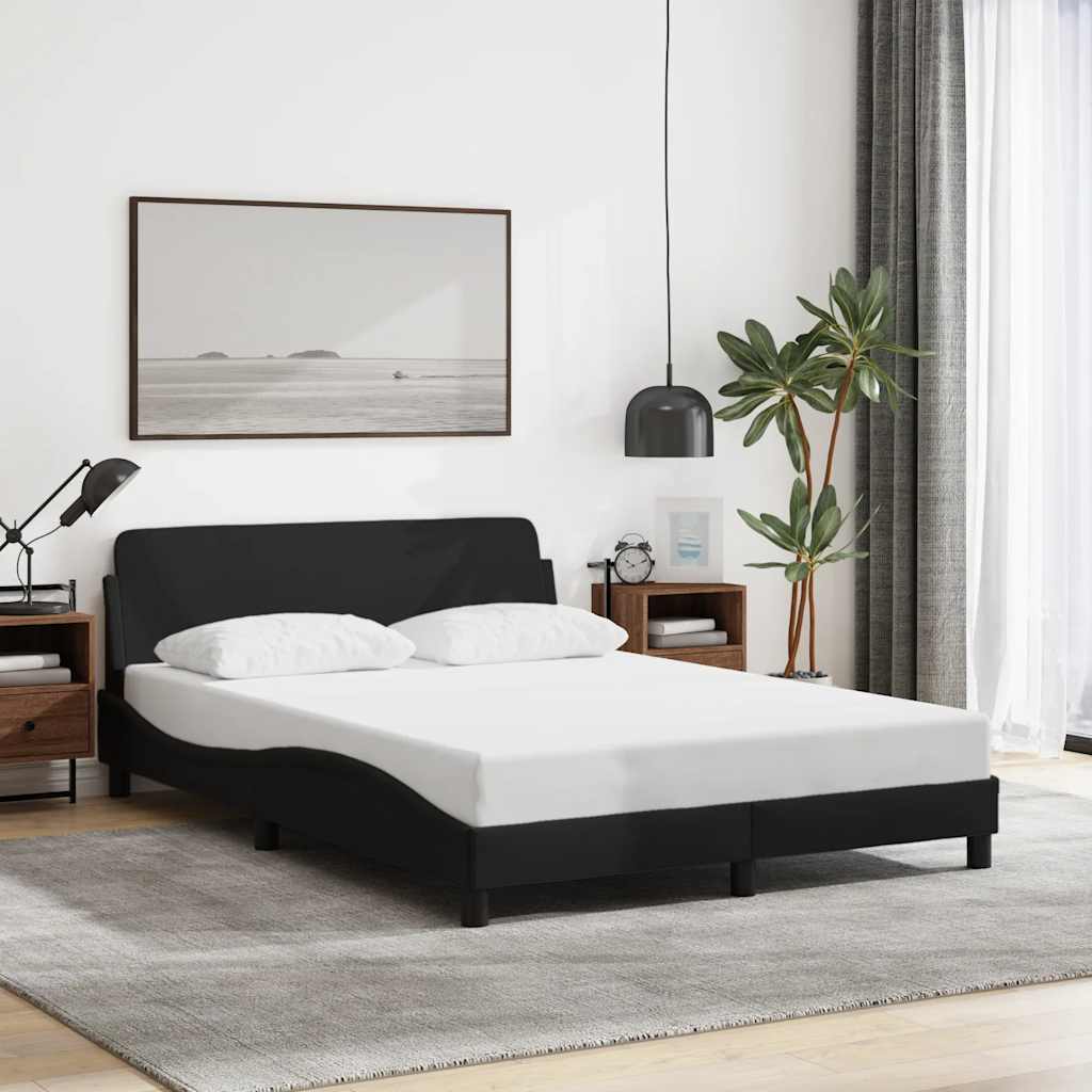 sengeramme Dover 140x190 cm stof sort