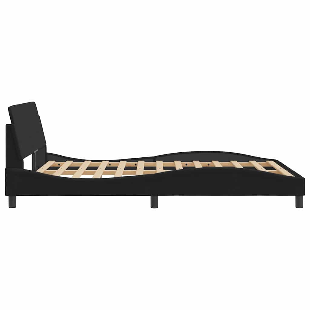 sengeramme Dover Sort 140x190 cm Fløjl