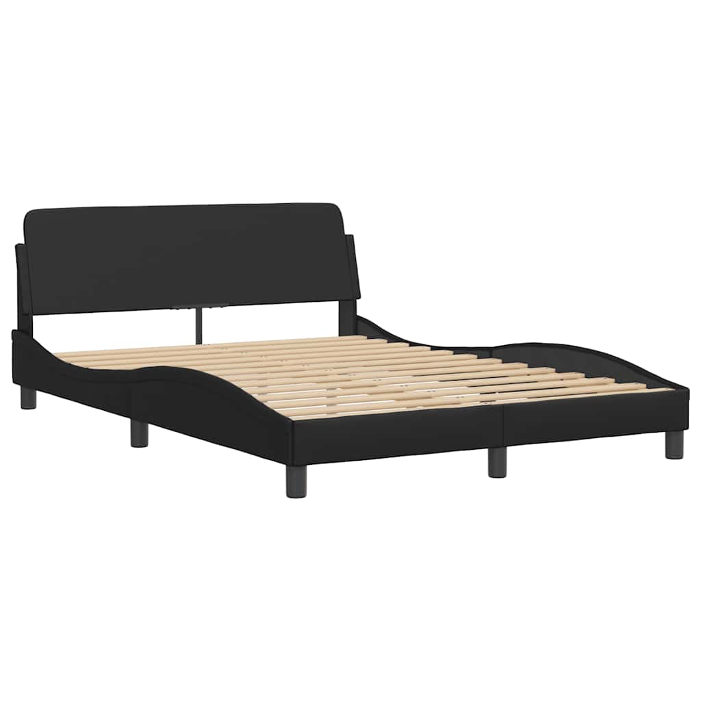 sengeramme Dover 140x190 cm kunstlæder sort