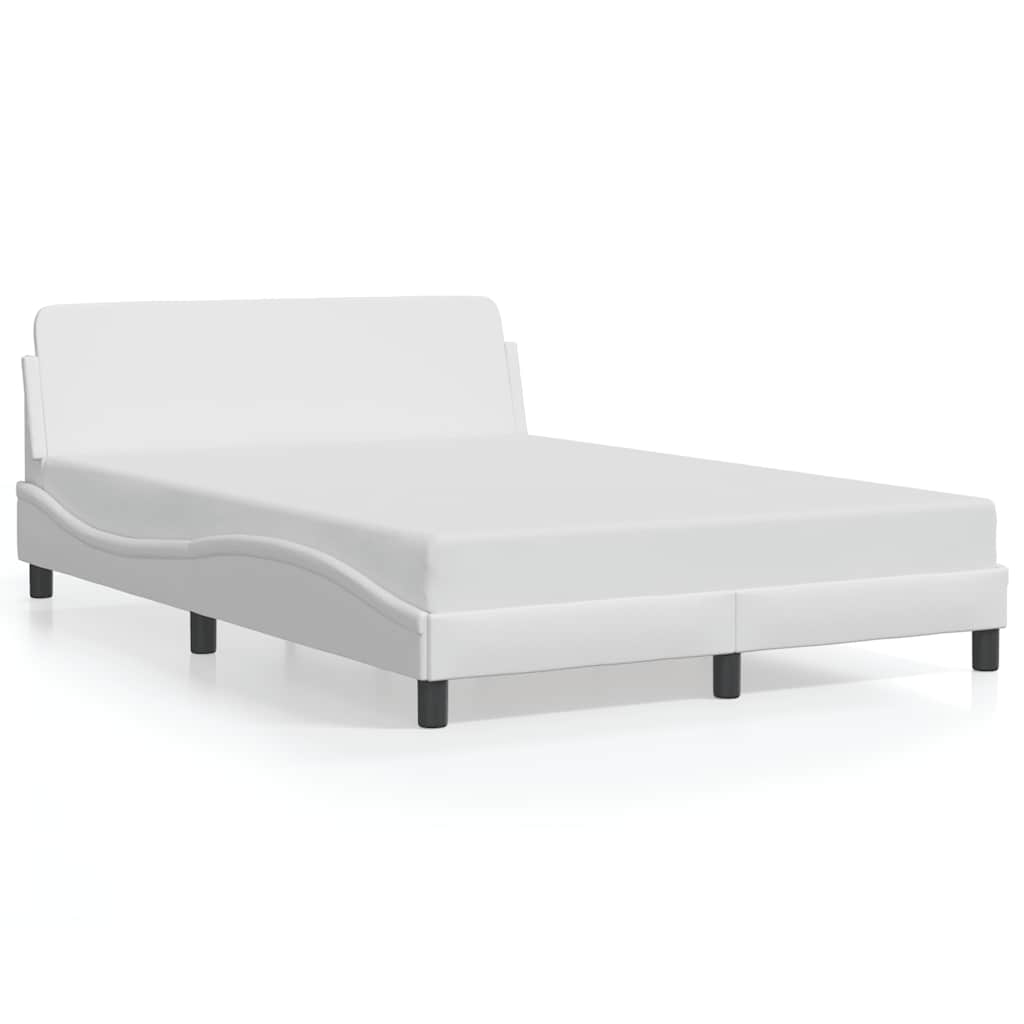 sengeramme Dover 140x190 cm kunstlæder hvid