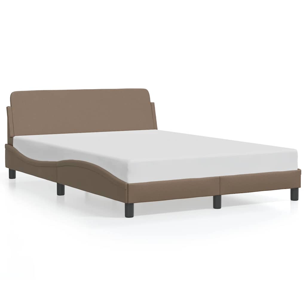 sengeramme Dover 140x190 cm kunstlæder cappuccinofarvet