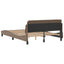 sengeramme Dover 140x190 cm kunstlæder cappuccinofarvet