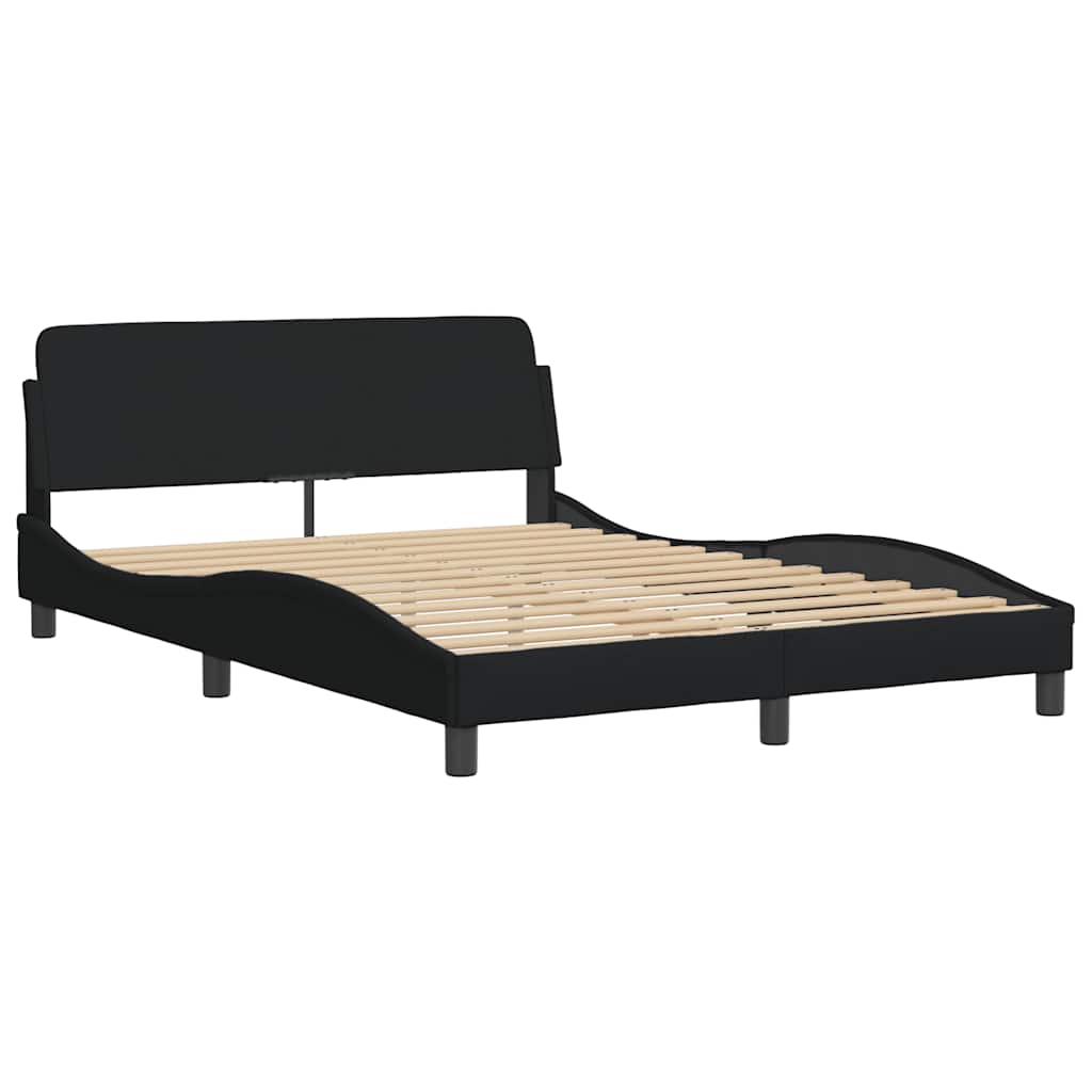 sengeramme Dover 140x200 cm stof sort