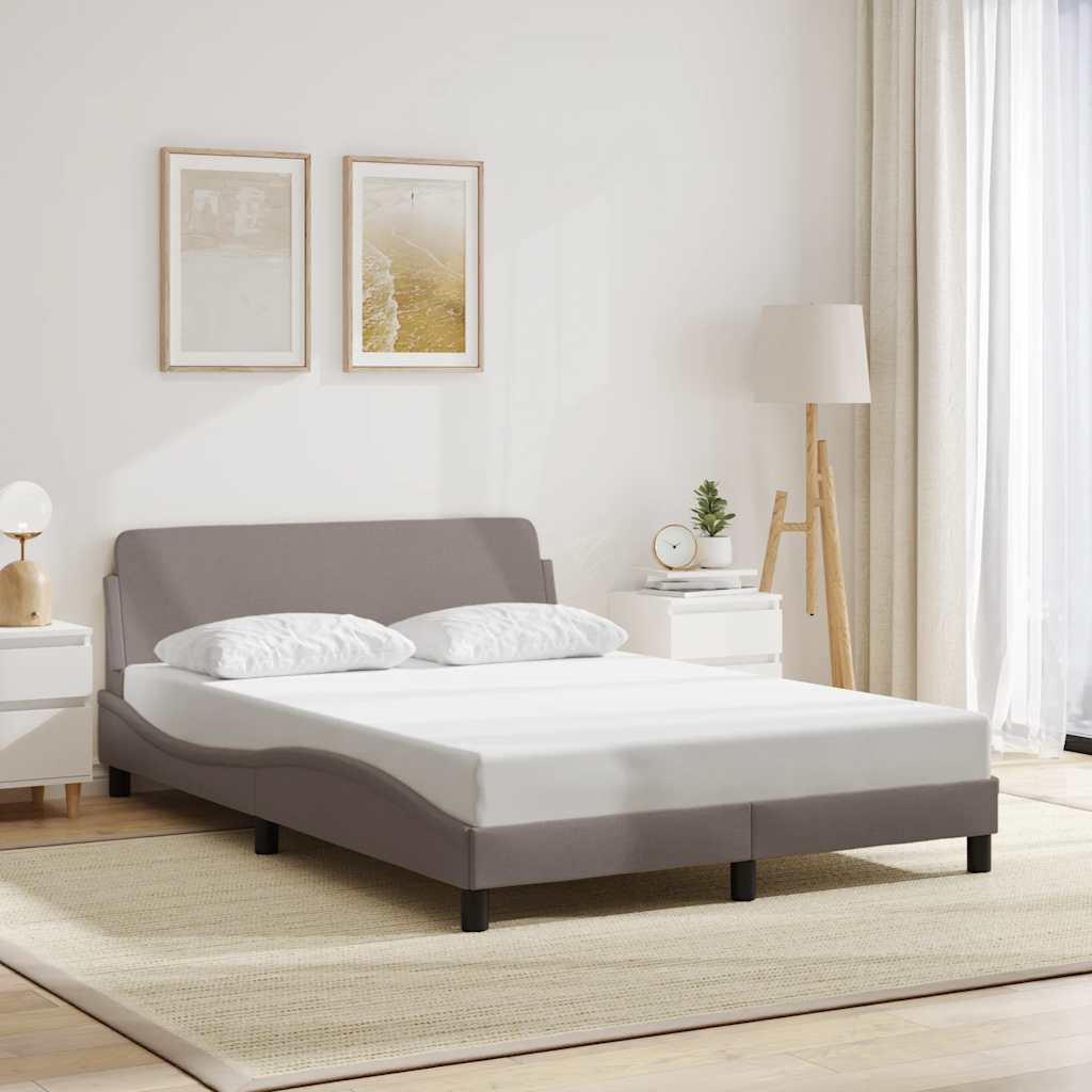 sengeramme Dover 140x200 cm stof gråbrun