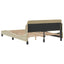 sengeramme Dover 140x200 cm stof cremefarvet