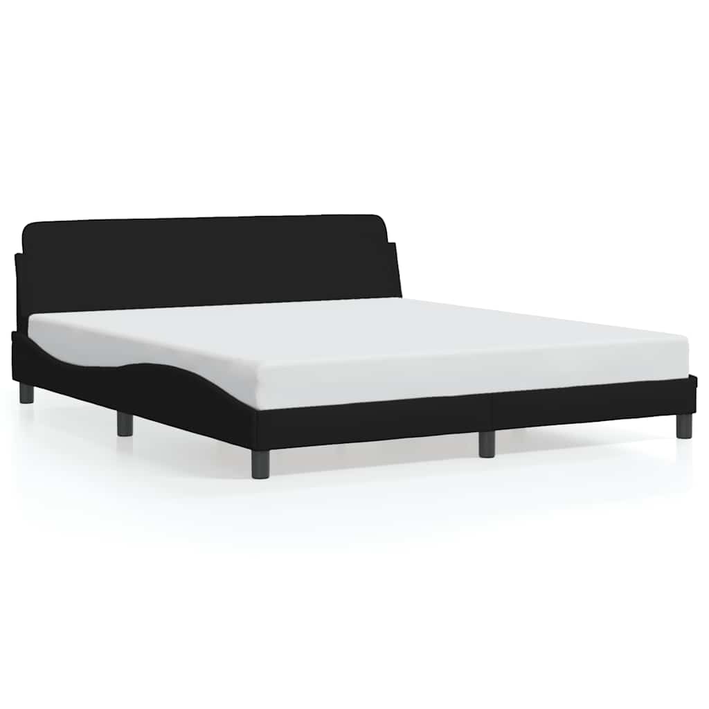 sengeramme Dover 160x200 cm stof sort