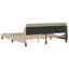 sengeramme Dover 160x200 cm stof cremefarvet
