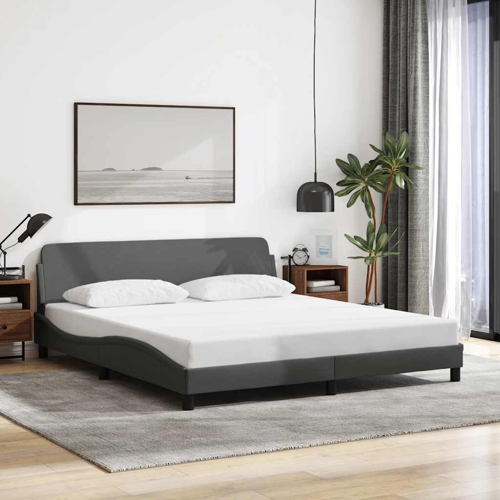 sengeramme Dover 180x200 cm stof mørkegrå
