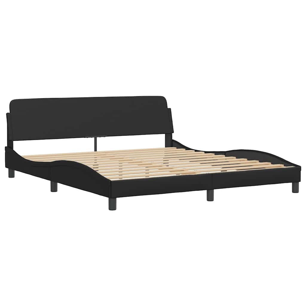 sengeramme Dover 180x200 cm kunstlæder sort