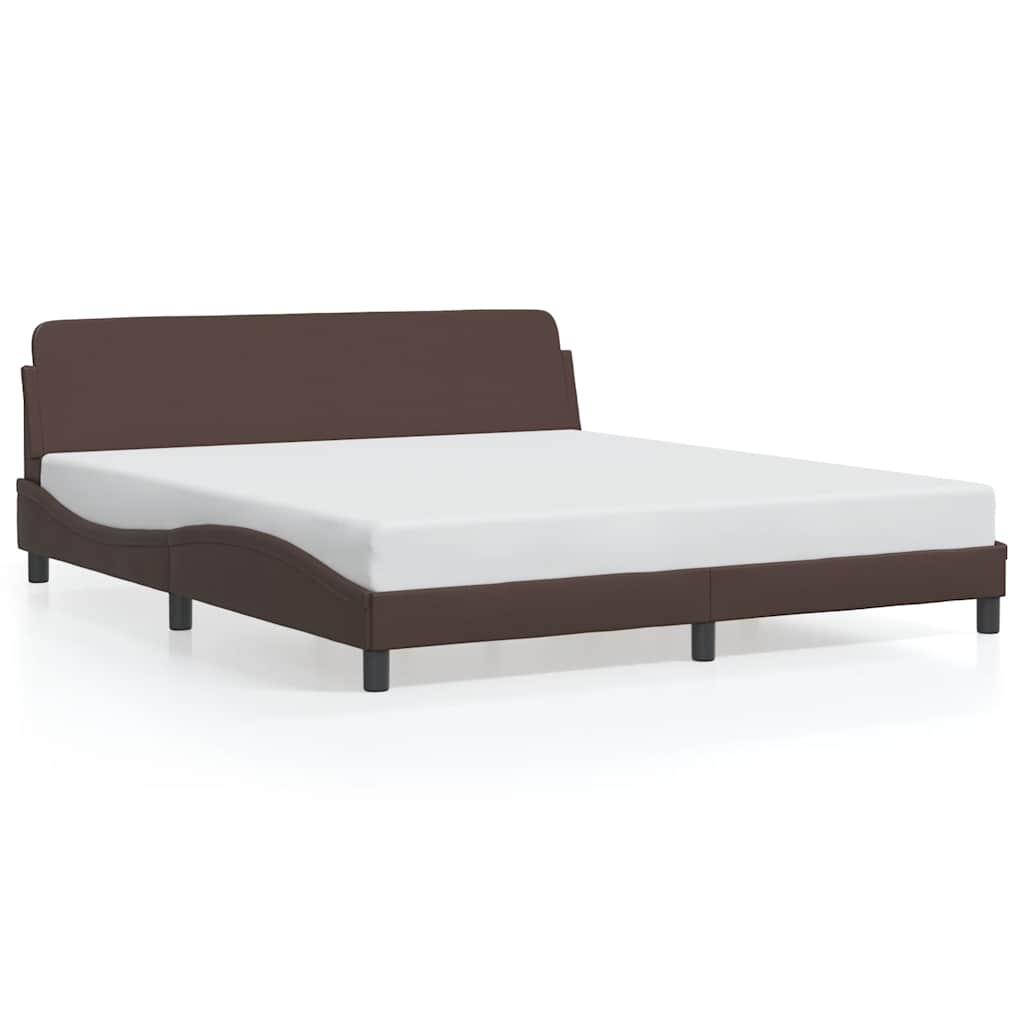 sengeramme Dover 180x200 cm kunstlæder brun