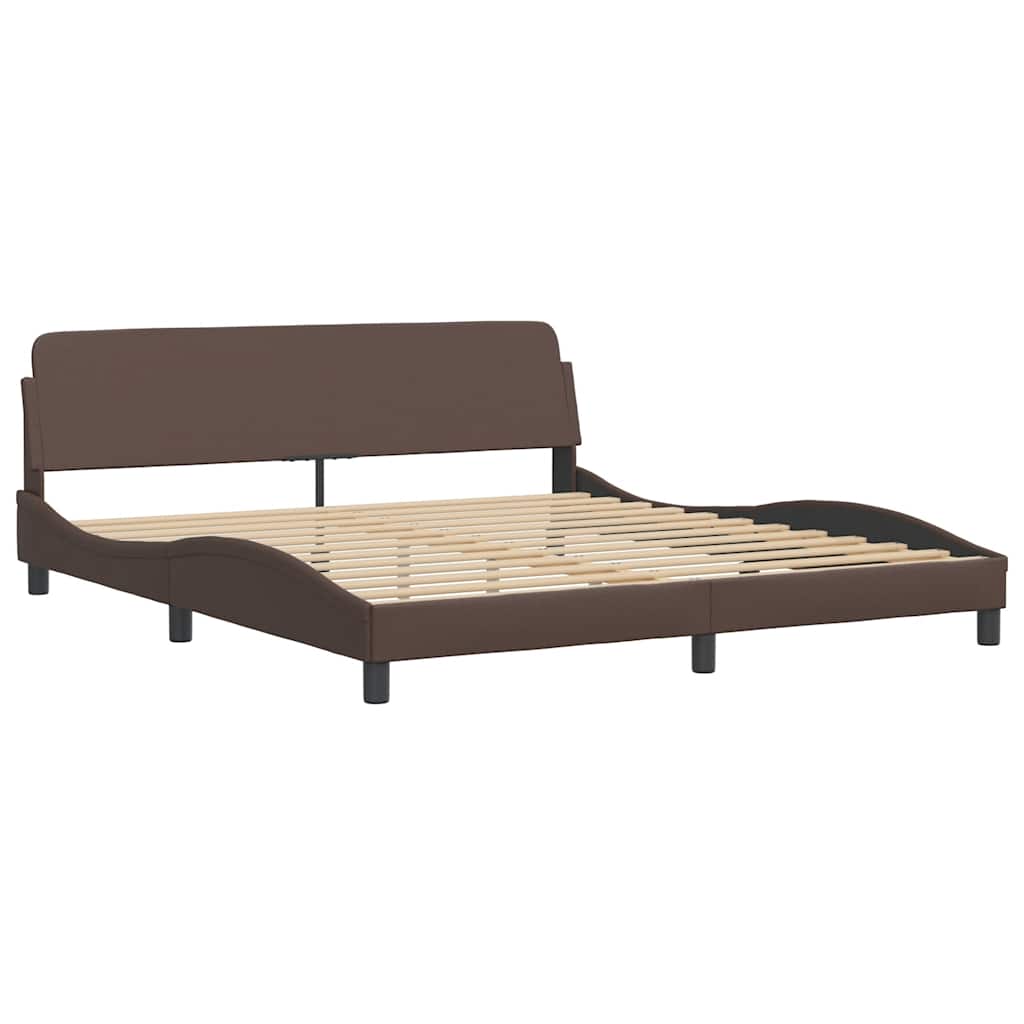 sengeramme Dover 180x200 cm kunstlæder brun