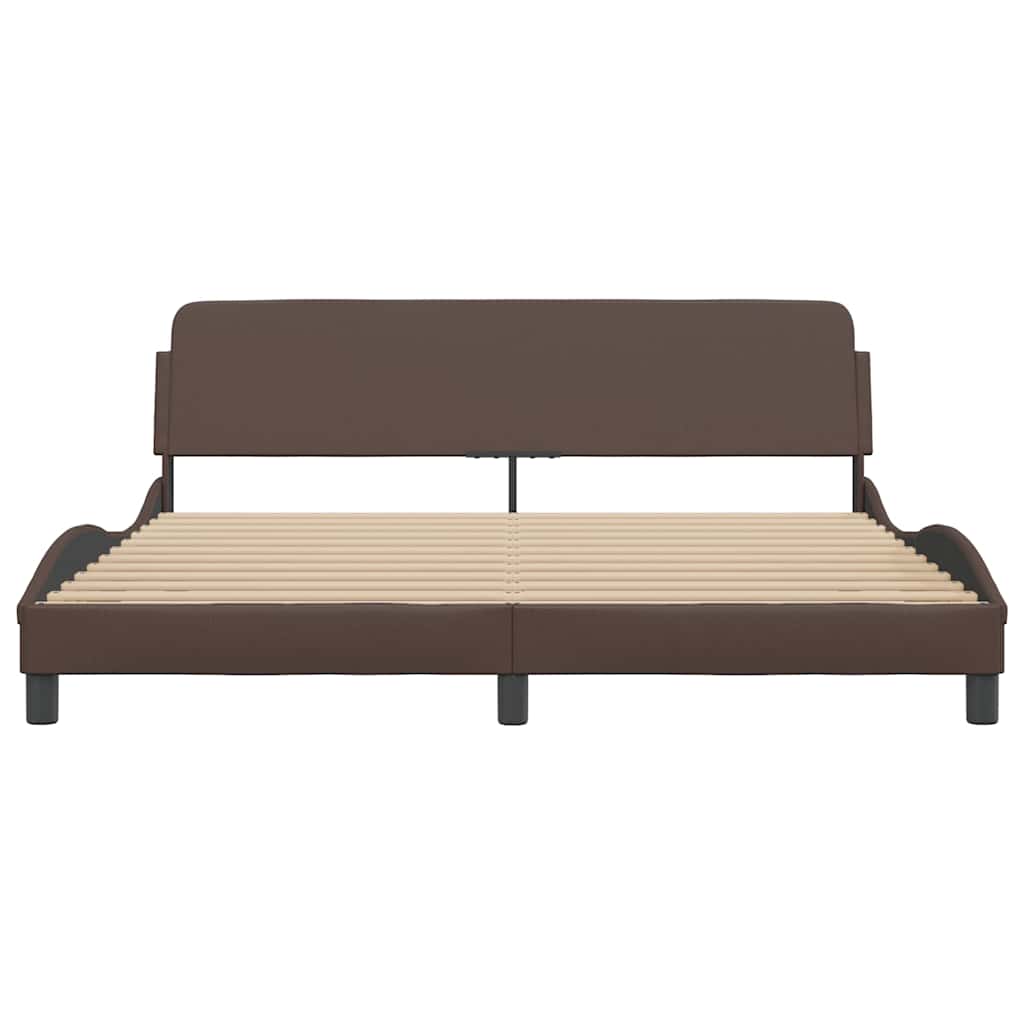 sengeramme Dover 180x200 cm kunstlæder brun
