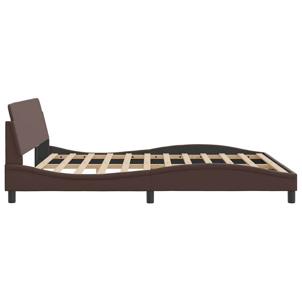 sengeramme Dover 180x200 cm kunstlæder brun
