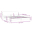 sengeramme Dover 200x200 cm fløjl pink