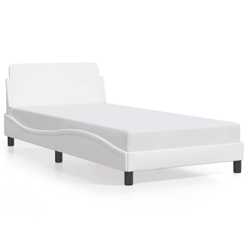 sengeramme Dover 100x190 cm kunstlæder hvid