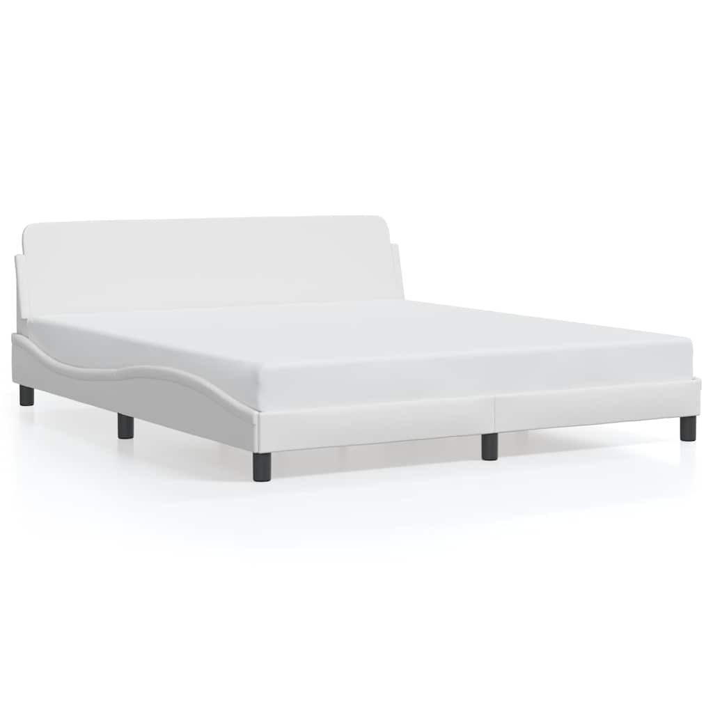 sengeramme Dover 152x203 cm kunstlæder hvid
