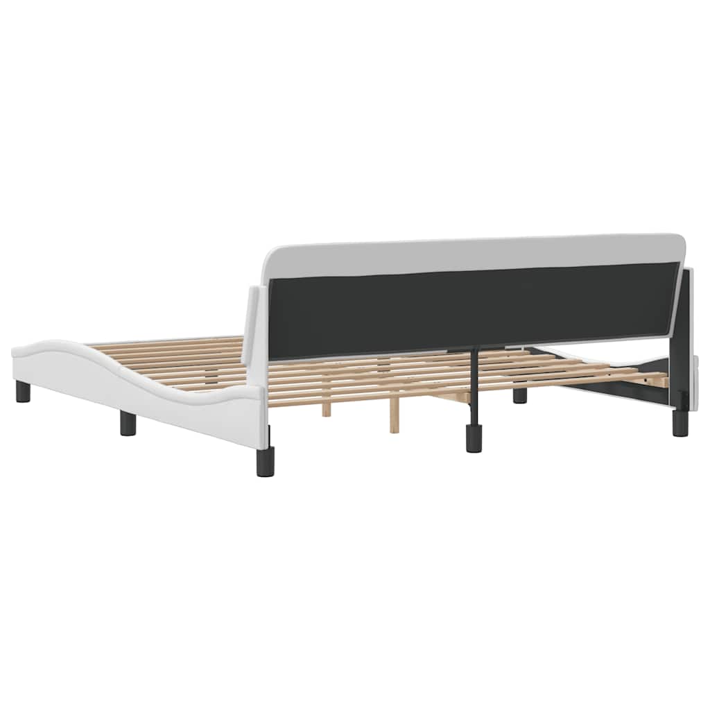 sengeramme Dover 152x203 cm kunstlæder hvid