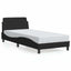 sengestel Dover sort 90x190 cm stof