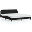 sengestel Dover sort 180x200 cm stof