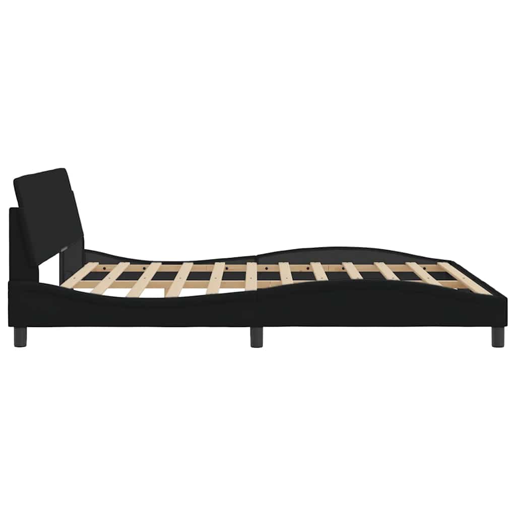sengestel Dover sort 180x200 cm stof