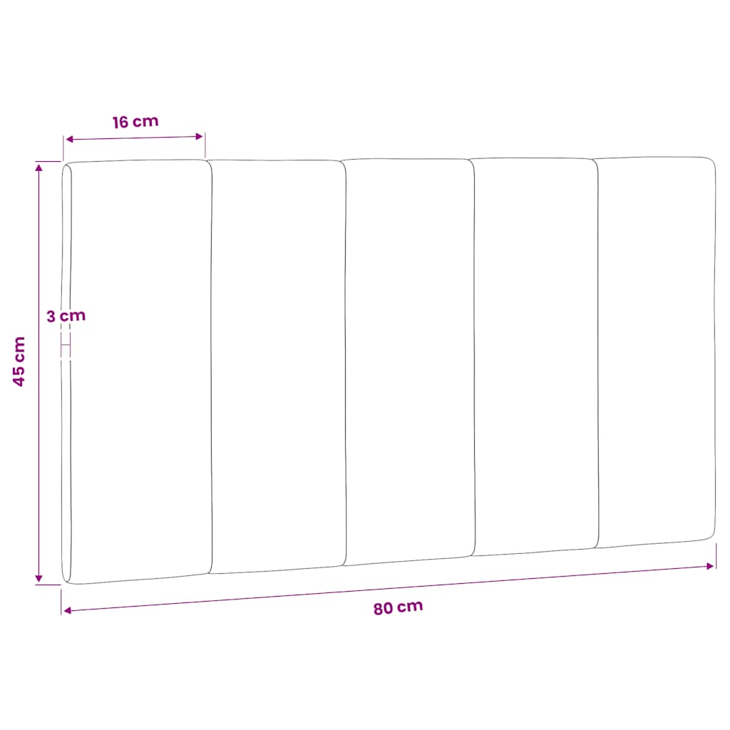 gavlpude Hanko 80 cm velour lysegrå