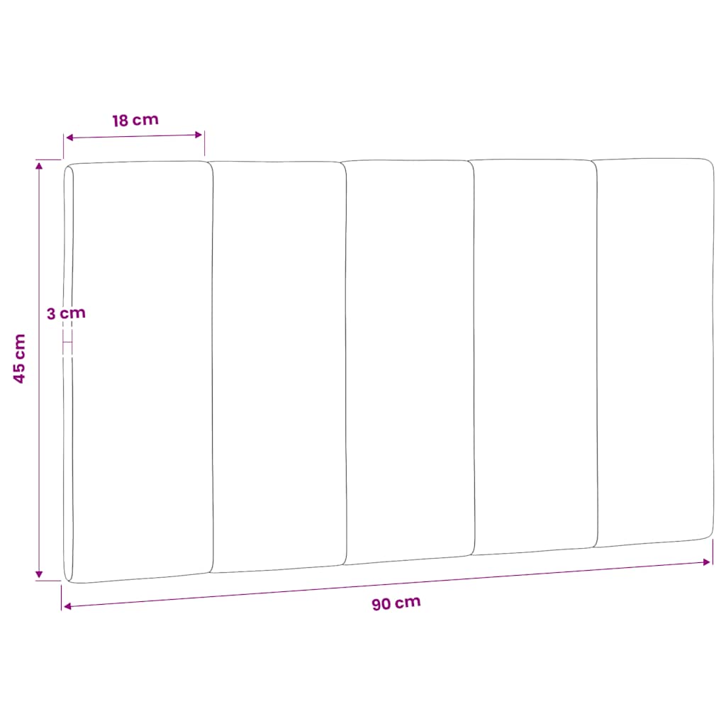 gavlpude Hanko 90 cm velour mørkegrå