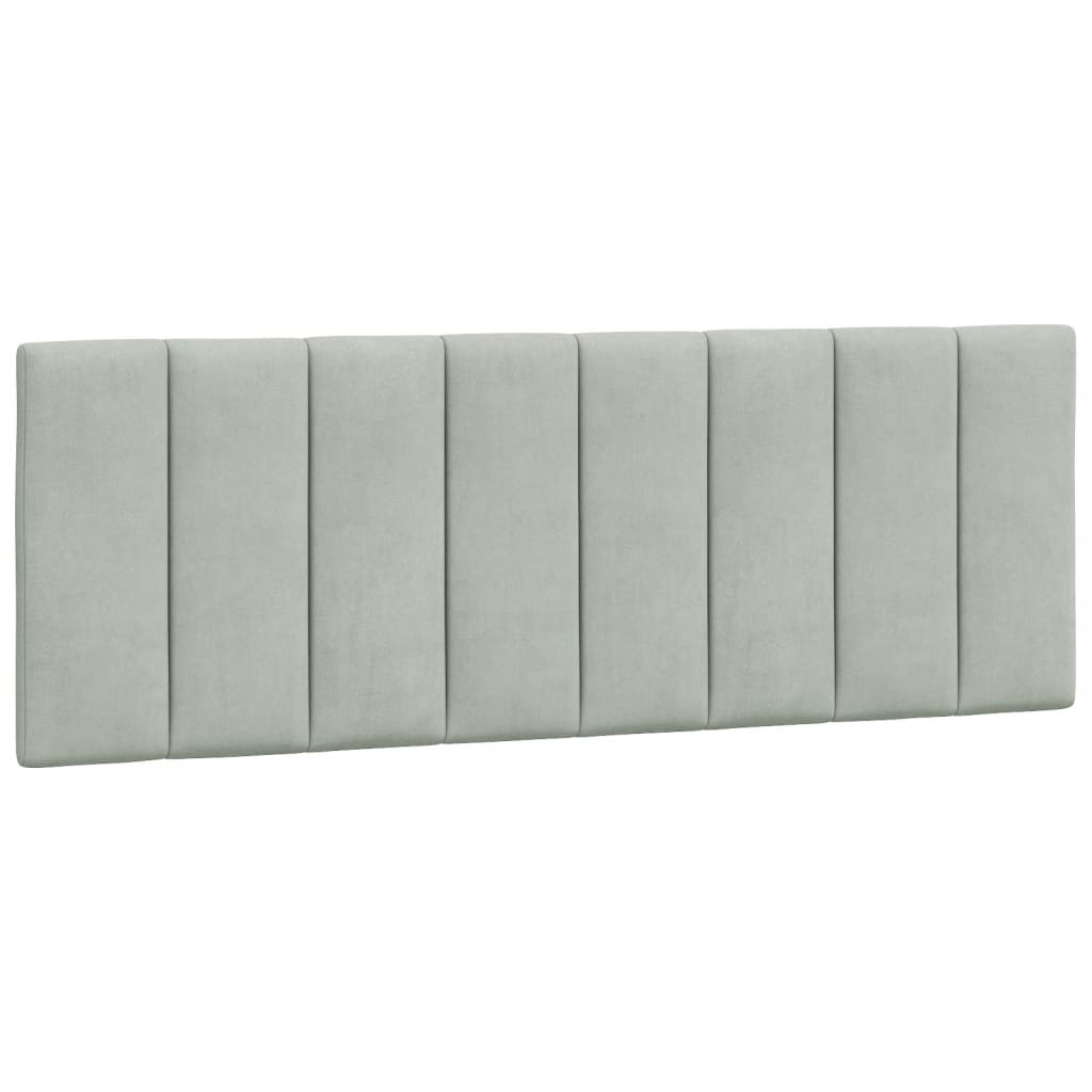 gavlpude Hanko 120 cm velour lysegrå