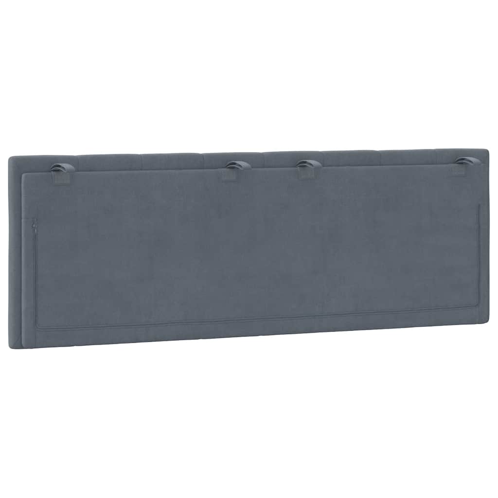 gavlpude Hanko 120 cm velour mørkegrå