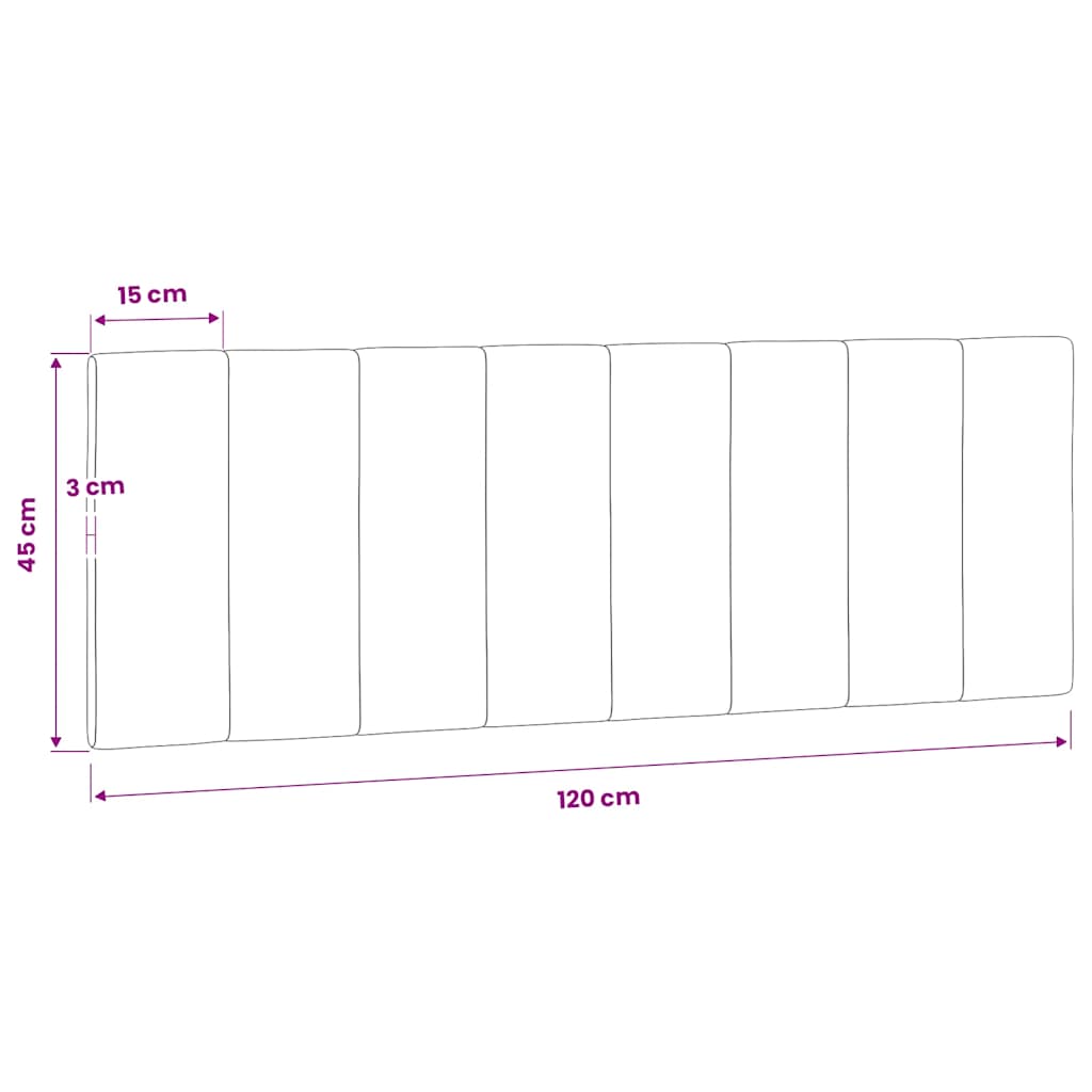gavlpude Hanko 120 cm velour mørkegrå