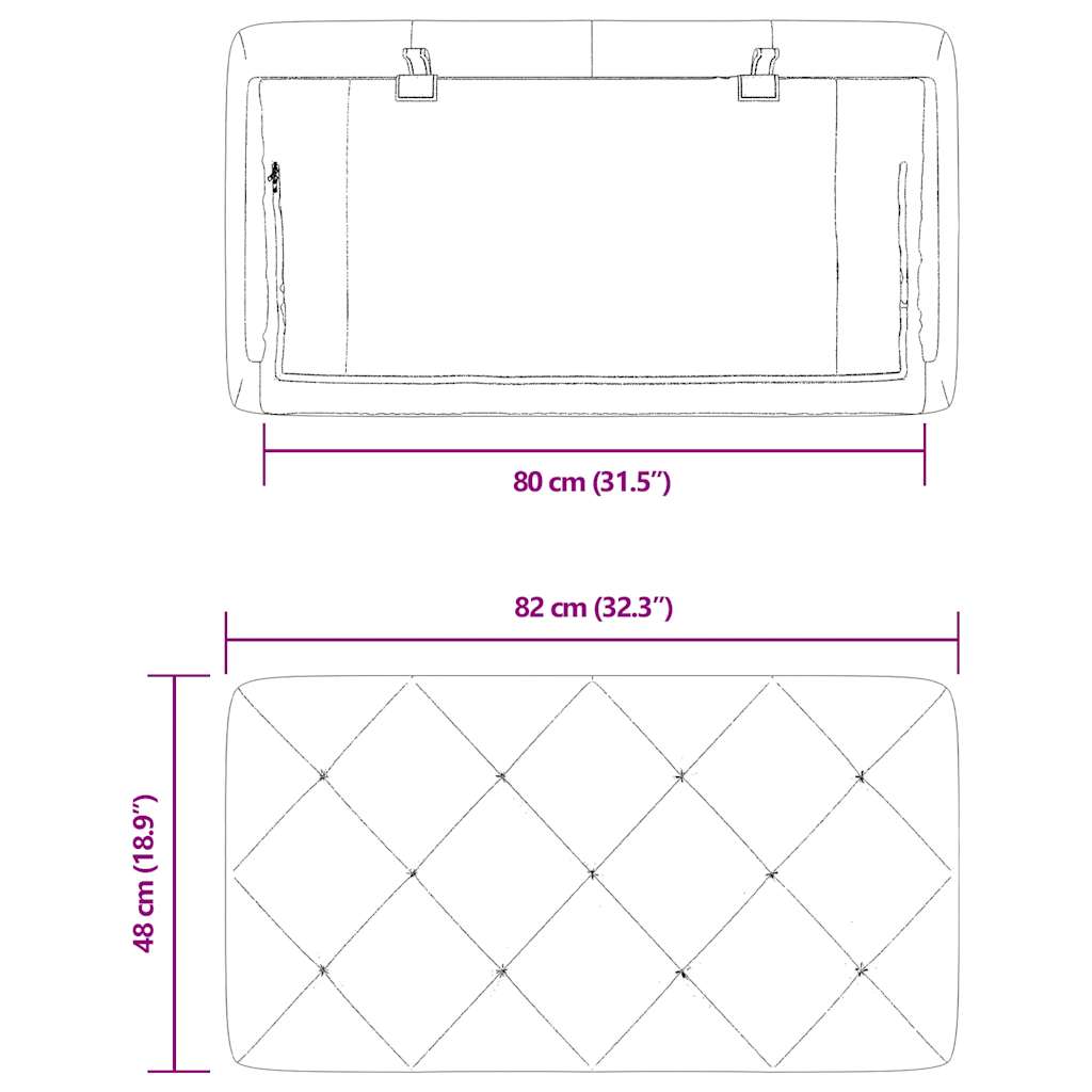 gavlpude 80 cm velour sort