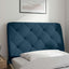 gavlpude 80 cm velour blå