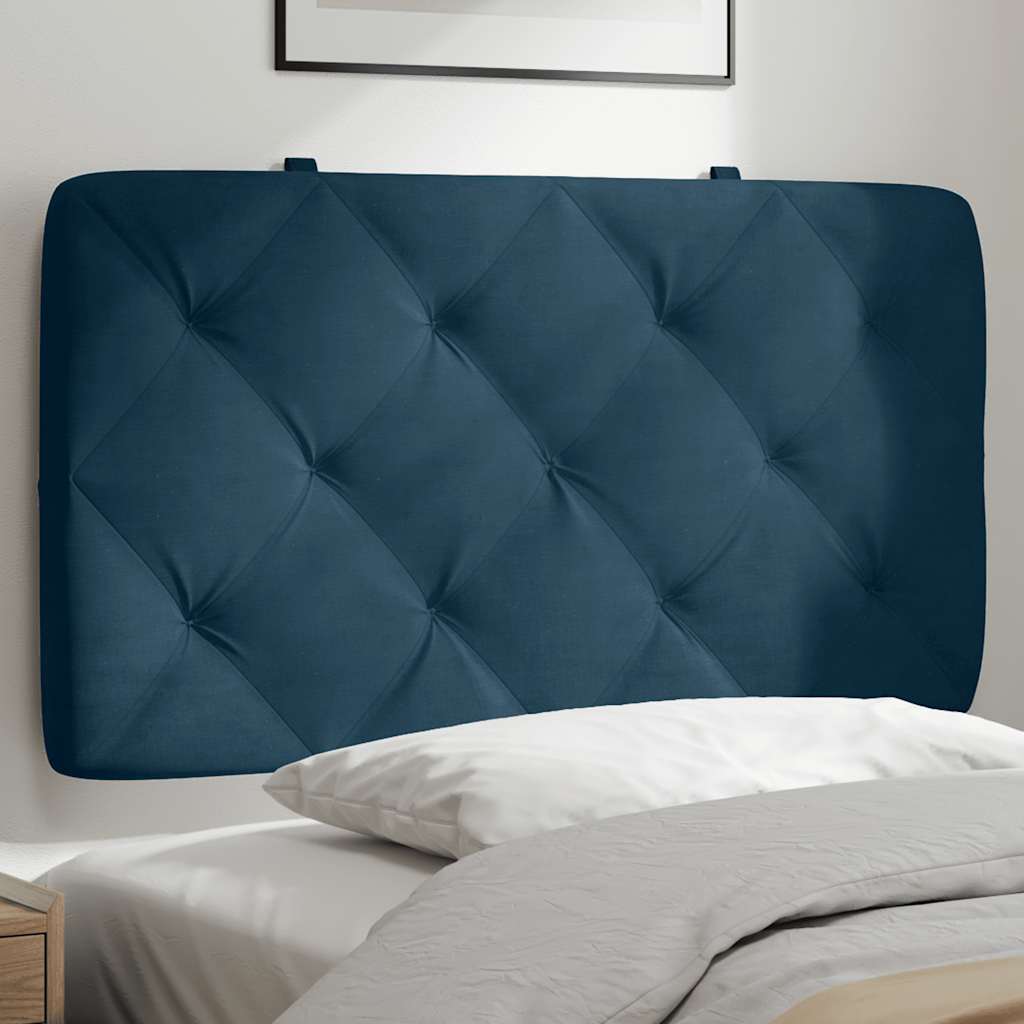 gavlpude 80 cm velour blå