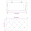 gavlpude 90 cm velour sort