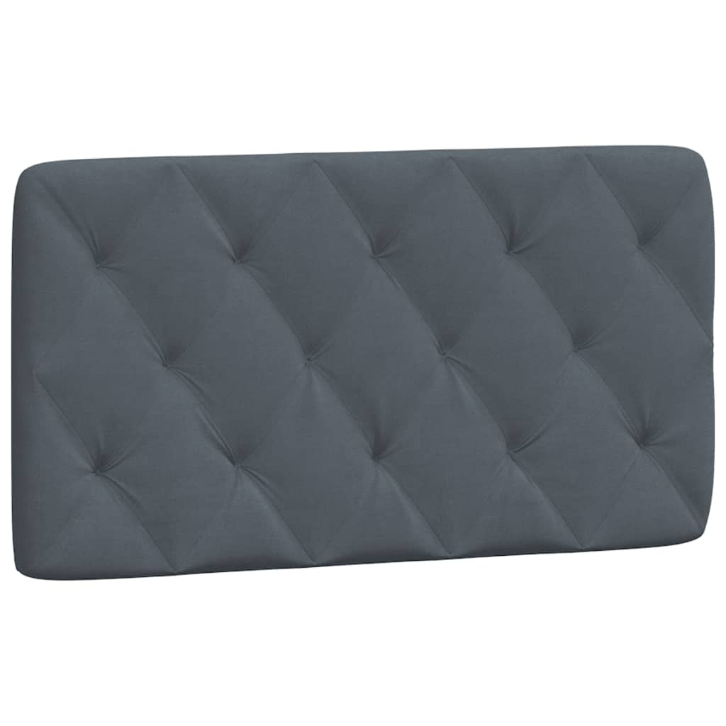 gavlpude 100 cm velour mørkegrå
