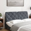 gavlpude 120 cm velour mørkegrå