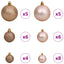 Kunstigt juletræ Hvid 68 x 68 x 120 cm PVC og metal