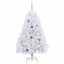Kunstigt juletræ Hvid 80 x 80 x 150 cm PVC og metal