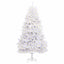 Kunstigt juletræ med 300 LED'er Hvid 180 cm PVC og metal