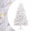 Kunstigt juletræ med 300 LED'er Hvid 240 cm PVC og metal