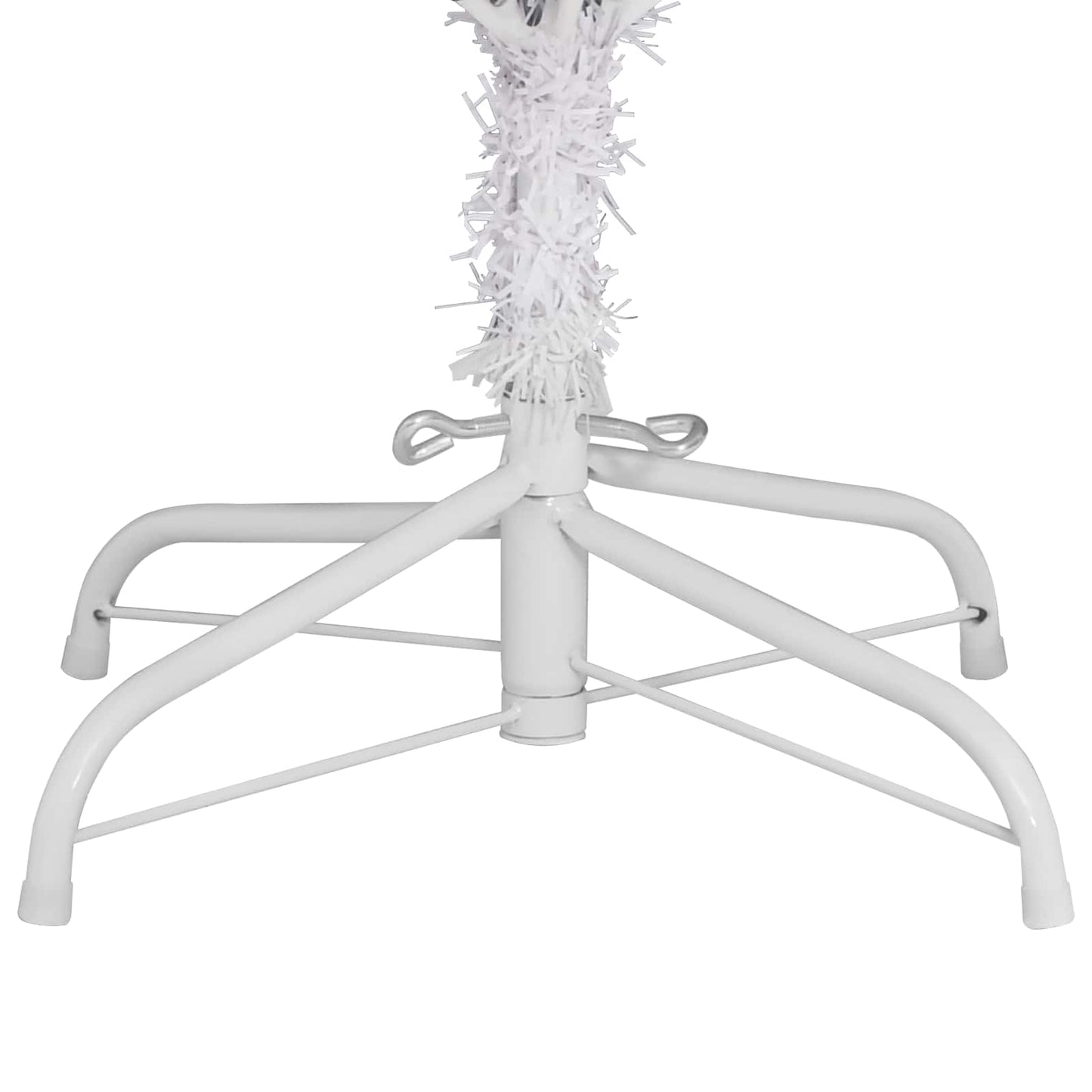Kunstigt juletræ Hvid 90 x 90 x 180 cm PVC og metal