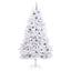 Kunstigt juletræ Hvid 106 x 106 x 210 cm PVC og metal