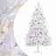 Kunstigt juletræ Hvid 138 x 138 x 300 cm PVC og metal