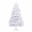 Kunstigt juletræ Hvid 138 x 138 x 300 cm PVC og metal