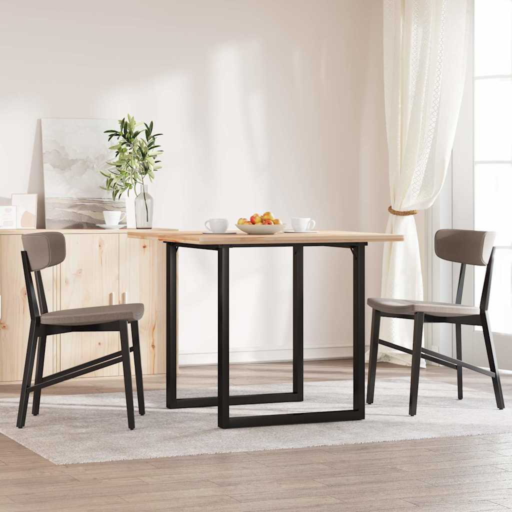 bordben til spisebord 60x60x73 cm O-stel stål billede