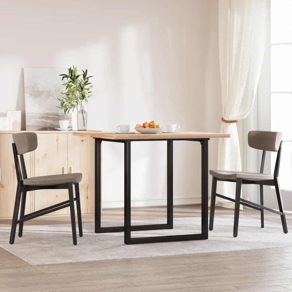 bordben til spisebord 70x70x73 cm O-stel stål billede