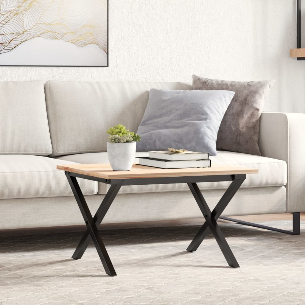 bordben til sofabord 60x40x38 cm X-stel stål billede