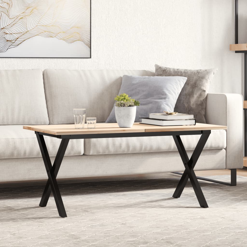 bordben til sofabord 70x30x43 cm X-stel stål billede