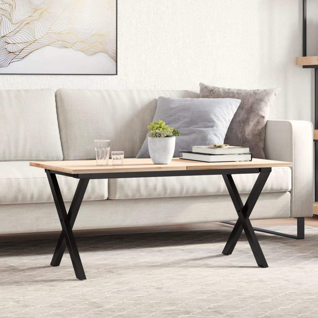 bordben til sofabord 90x30x43 cm X-stel stål billede