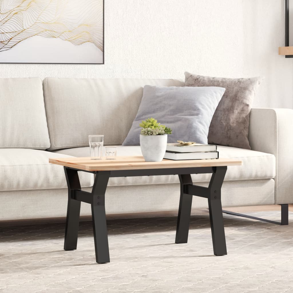 bordben til sofabord 60x40x38 cm Y-stel stål billede