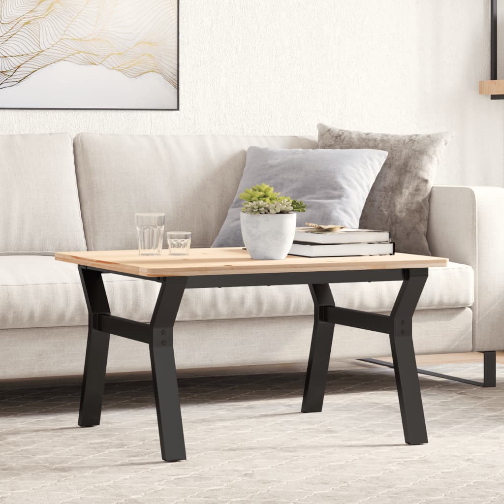 bordben til sofabord 70x60x43 cm Y-stel stål billede